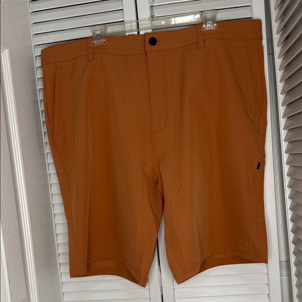Hurley Men's Rust Flat Front Shorts